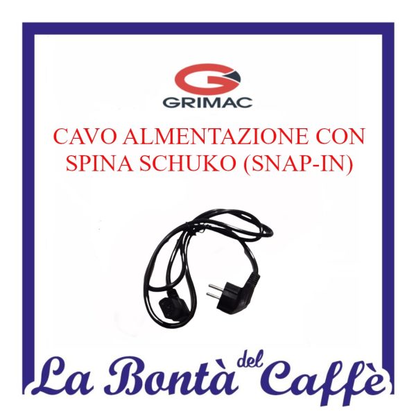 Cavo Alimentazione Con Spina Schuko (Snap-in) Macchina Caffè Grimac
