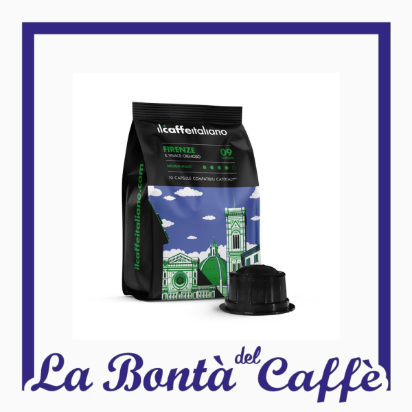 100 Capsula Compatibile Caffitaly Firenze Il Vivace Cremoso Caffè Italiano