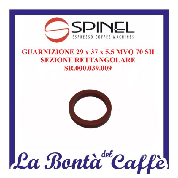 Guarnizione 29 x 37 x 5,5 MVQ 70 SH Ricambio Originale per macchina caffè SPINEL