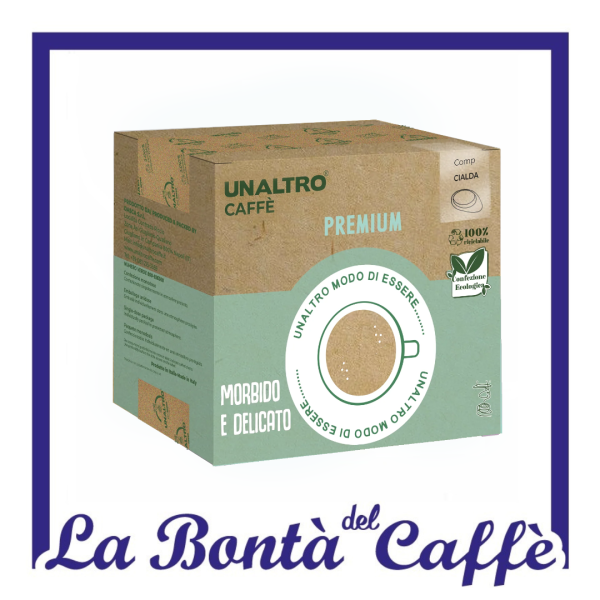 50 Cialde Ese 44 Mm Miscela Premium Unaltro Caffè