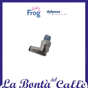 RACCORDO 1/8 90° INNESTO TUBO DA 4 Ricambio MACCHINA DIDIESSE DIDI'BABY FROG
