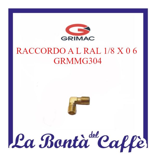Raccordo L Ral 1/8 X 0.6 Macchina Grimac MG304