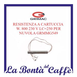 Resistenza Cartuccia W 800 230v Lc=250 Macchina Grimac Nuvola