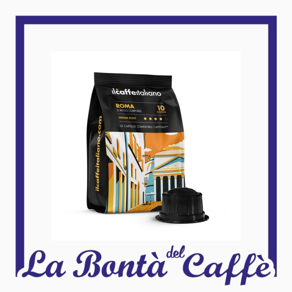 100 Capsula Compatibile Caffitaly Roma Il Ricco Corposo Caffè Italiano
