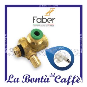 Valvola Acqua 3 Vie Macchina Caffè Faber Slot Cialda Ricambio Originale