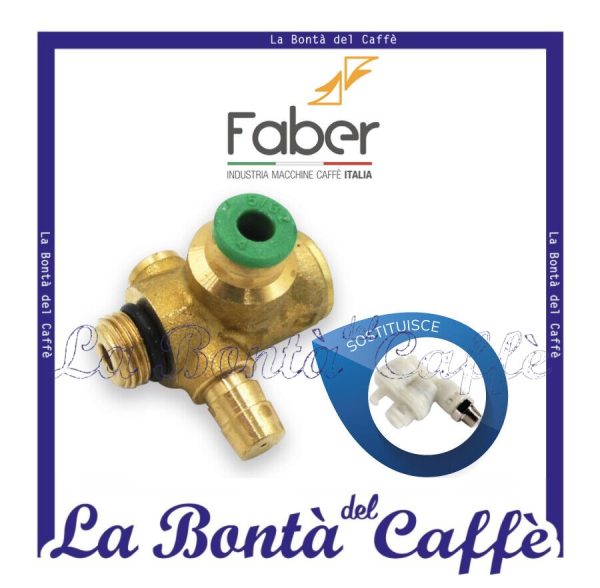 Valvola Acqua 3 Vie Macchina Caffè Faber Slot Cialda Ricambio Originale
