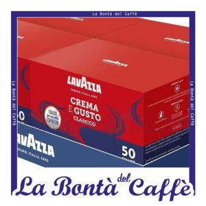 200 Cialde Caffè In Carta Lavazza Crema e Gusto Classico Ese 44 mm