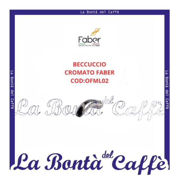 Beccuccio Cromato Macchina Caffè Faber Slot Ricambio Originale OFML02