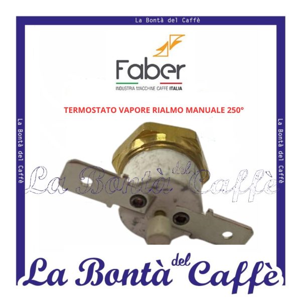 Termostato Vapore Riarmo Manuale 250° Macchina Caffe' Slot Faber Ricambio