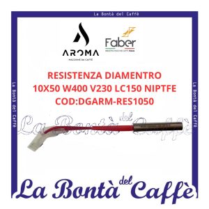 Resistenza Diametro10x50 400w 230v Macchina Caffe' Aroma Aromax Faber Fabila