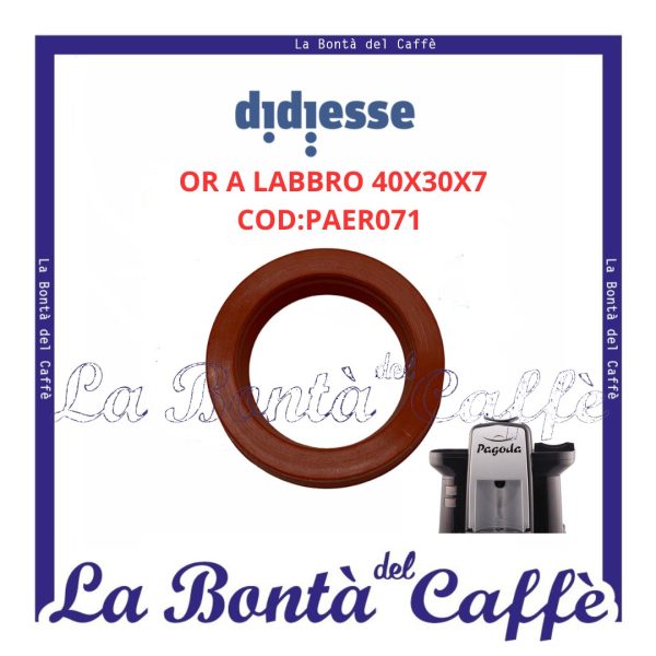 Guarnizione Labbro 40x30x7 Macchina Caffè Didiesse Pagoda Ricambio Originale