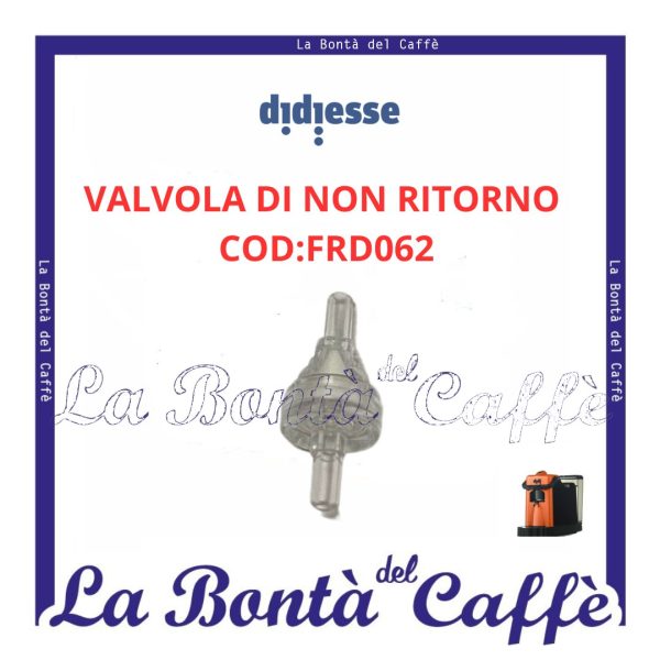 Valvola di Non Ritorno Macchina Caffè Didiesse Didi Ricambio Originale