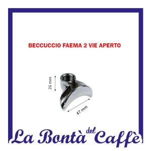 Beccuccio Faema 3/8 Lungo Cromatura Nsf Ricambio Originale