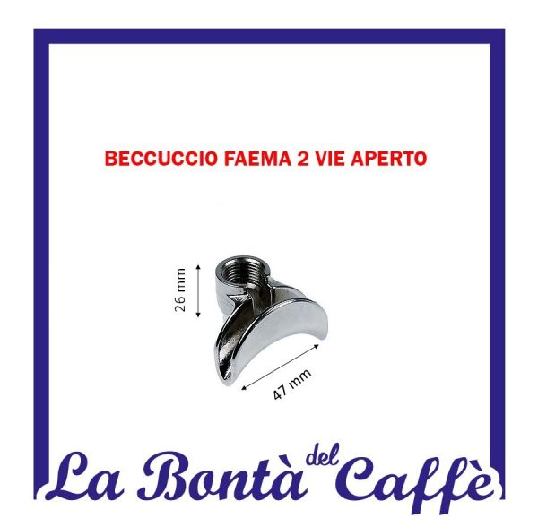 Beccuccio Faema 3/8 Lungo Cromatura Nsf Ricambio Originale