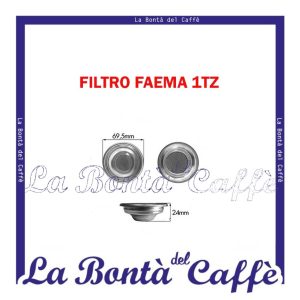 Filtro Faema 1 Tz 7g H24mm Aisi304 Ricambio Originale