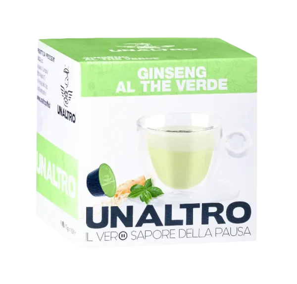 16 Capsule Dolce Gusto® Unaltro Caffè Miscela Ginseng The Verde - immagine 2